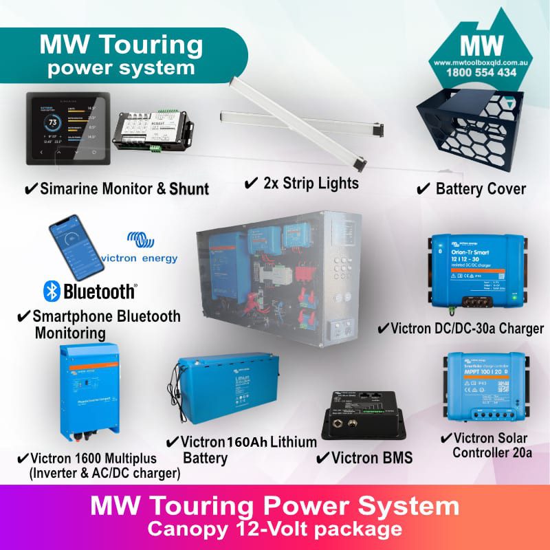 MW Touring Canopy Power Package 12v Electrical Dual Battery System (2)