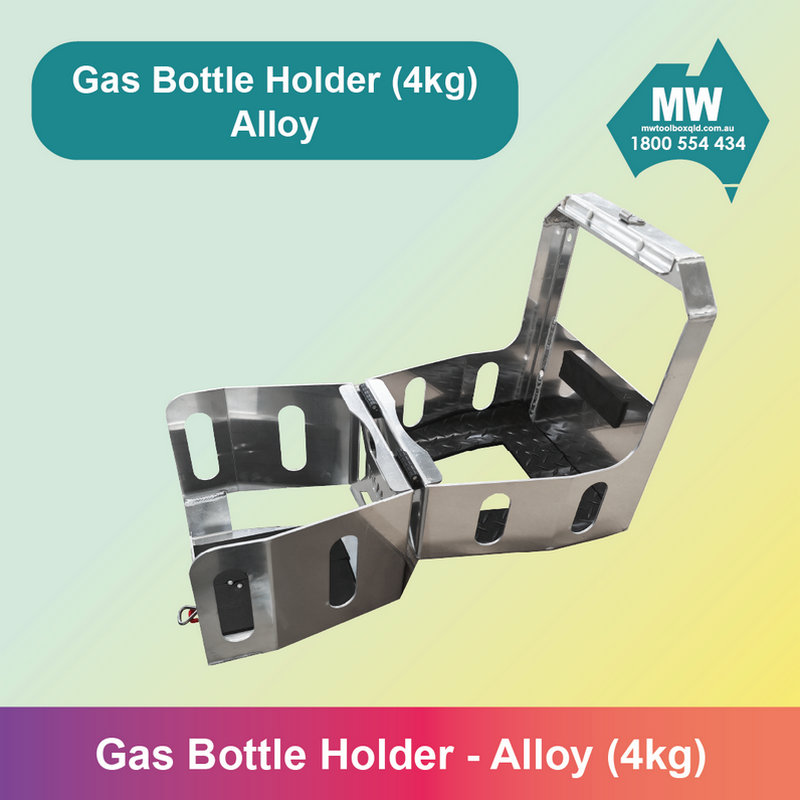 Gas Bottle Holder 4kg Alloy Finish Canopy Accessories-2