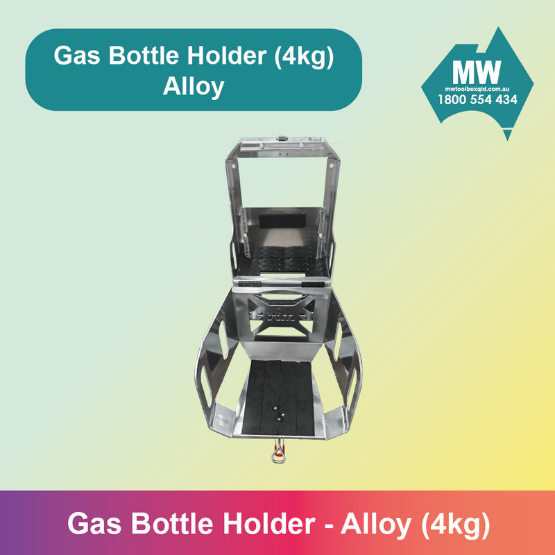 Gas Bottle Holder 4kg Alloy Finish Canopy Accessories-3