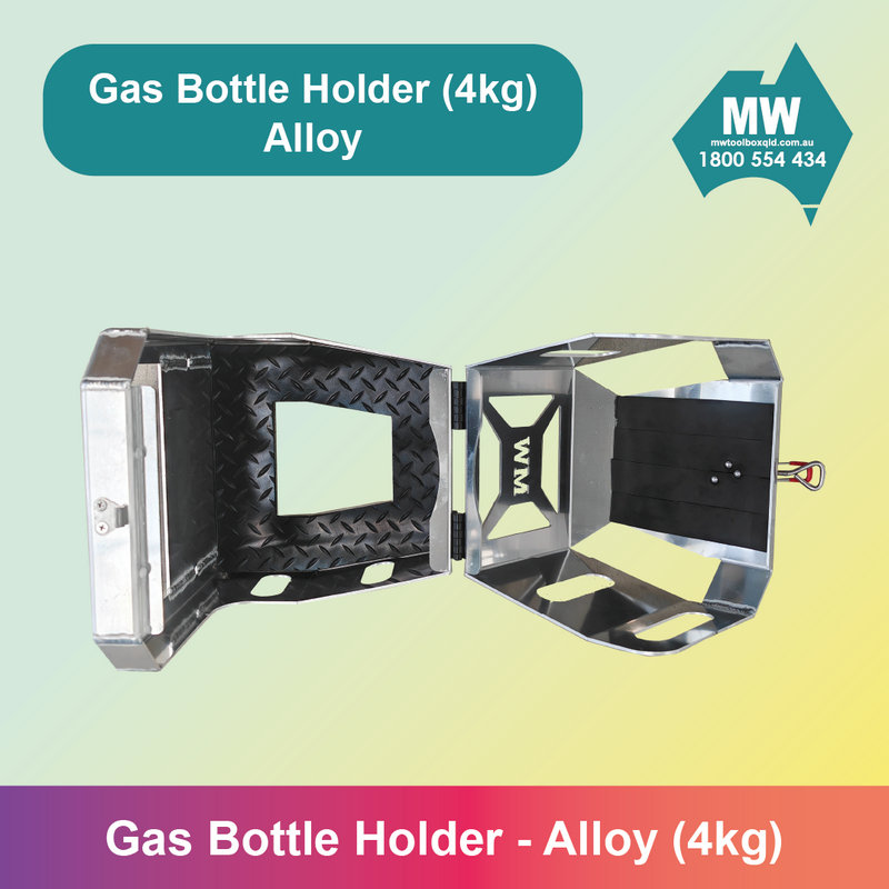 Gas Bottle Holder 4kg Alloy Finish Canopy Accessories-4