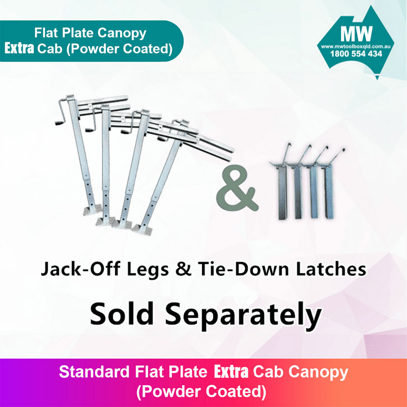 Aluminium Ute Canopy Extra Cab Flat Plate (powder coated) (6)